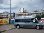 Бесплатный автобус Genser в пункт аренды автомобилей АрендаАвто-льм на ул.Добролюбова